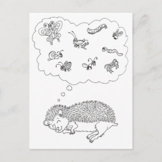 Carte postale Hedgehog Dreams