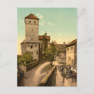 Carte Postale Heidenturm, Nuremberg, Bavière, Allemagne