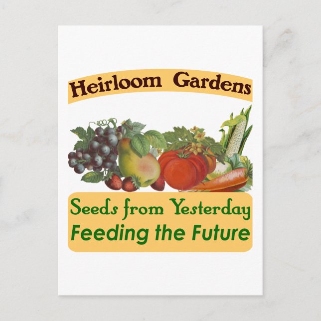 Carte Postale Heirloom Gardens Green Dire (Devant)