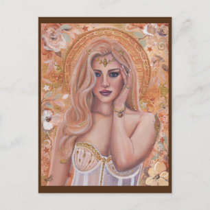 Carte Postale Helen of Troy golden art par Renee Lavoie