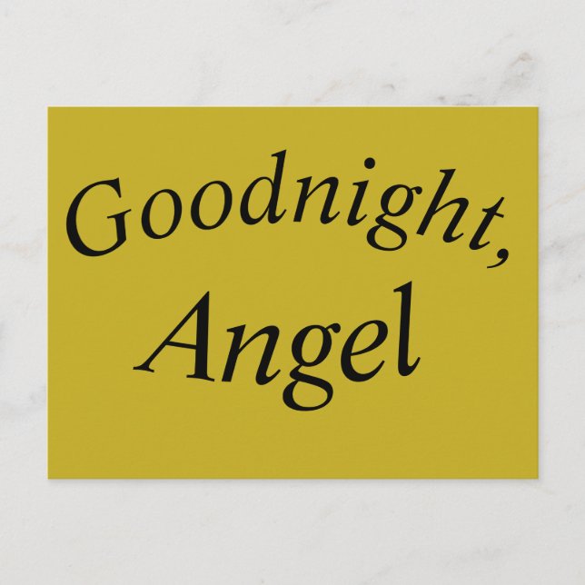 Carte Postale Helena citation de Orphan noir bonsoir ange (Devant)