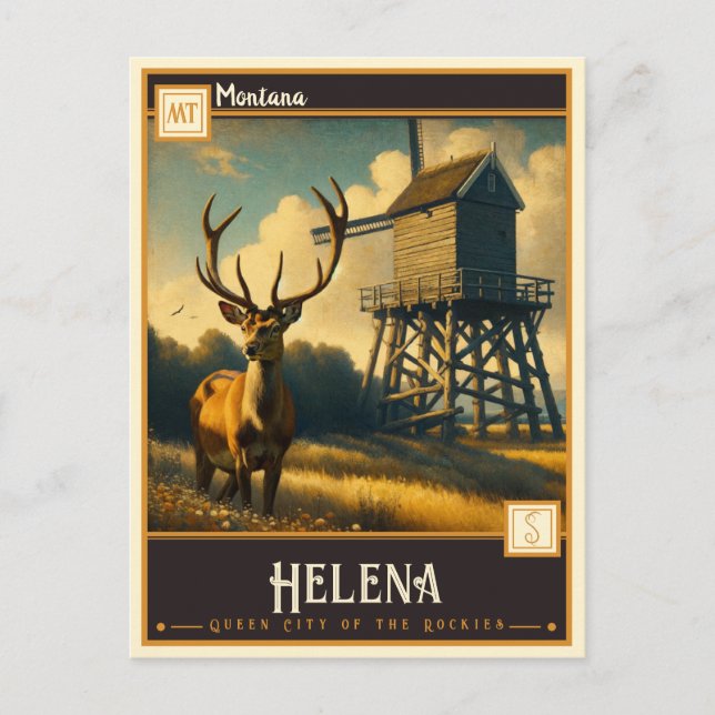 Carte Postale Helena, Montana | VINTAGE (Devant)