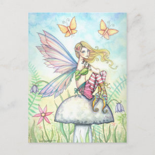 Carte Postale Helena's Garden Fairy and Butterfly Postcard