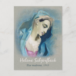 Carte Postale Helene Schjerfbeck Blue Madonna 1943