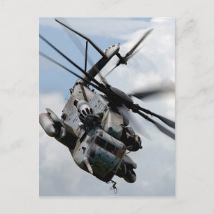 Carte Postale Hélicoptère de défense militaire