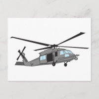 Hélicoptère noir de faucon
