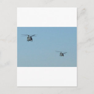 Carte Postale Hélicoptères Chinook
