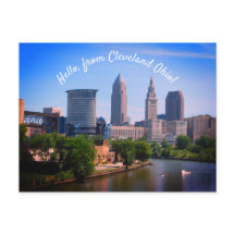 Carte postale Hello Cleveland Pittoresque River