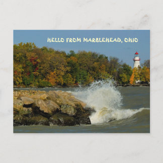 CARTE POSTALE HELLO DE MARBLEHEAD, OHIO
