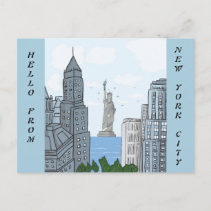 CARTE POSTALE HELLO DE NEW YORK