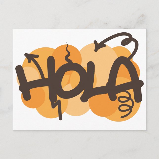 Carte Postale Hello en Espagne (Devant)