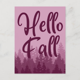 Carte Postale Hello Fall Season