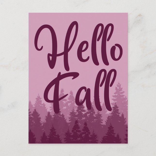 Carte Postale Hello Fall Season (Devant)