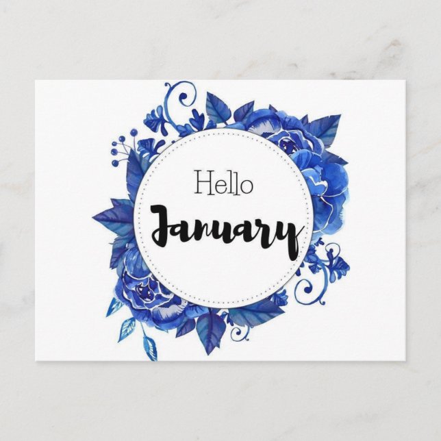 Carte Postale Hello January (Devant)