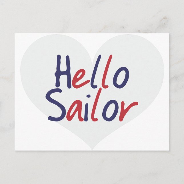 Carte Postale Hello Sailor (Devant)