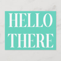 Hello There Design de typographie dans Mint Green