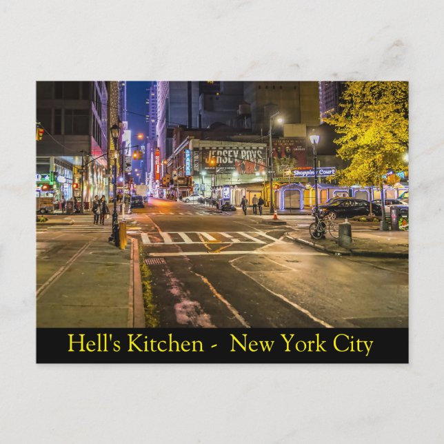 Carte Postale Hell's Kitchen à New York (Devant)