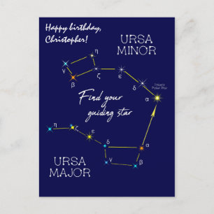 Carte Postale Hémisphère Nord Trouver Polaris Star