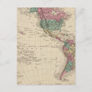 Carte Postale Hémisphère occidental 2
