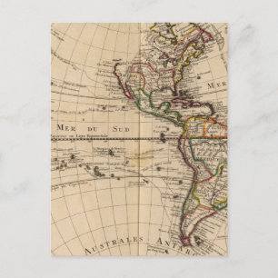 Carte Postale Hémisphère occidental 3