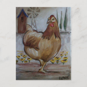 Carte Postale Hen