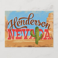 Henderson Nevada Cartoon Vintage voyage du désert