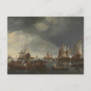 Carte Postale Hendrick Dubbels - Port avec voiliers
