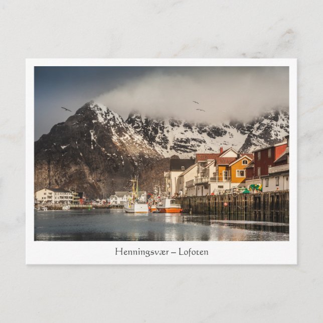 Carte Postale Henningsvaer Lofoten (Devant)