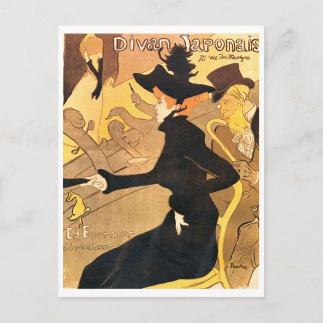 Carte Postale Henri de Toulouse-Lautrec - Divan Japonais (Devant)