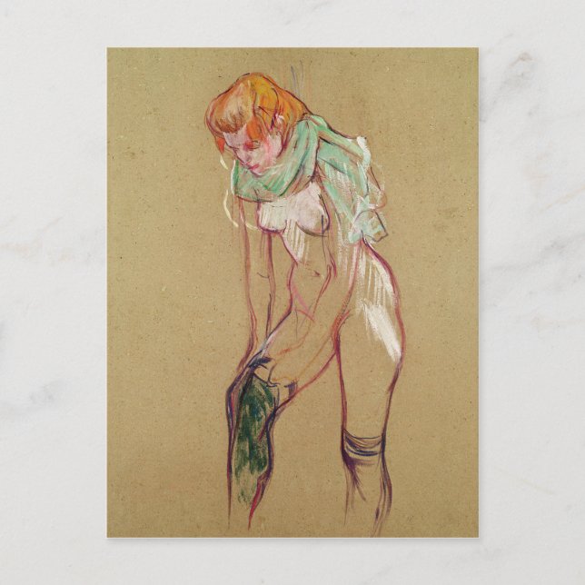 Carte Postale Henri de Toulouse-Lautrec | Femme qui tire sur ell (Devant)