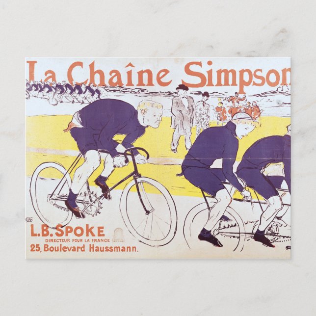 Carte Postale Henri de Toulouse-Lautrec | La chaîne Simpson, 189 (Devant)