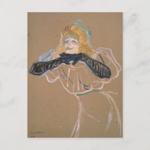 Carte Postale Henri de Toulouse-Lautrec   Yvette Guilbert singi