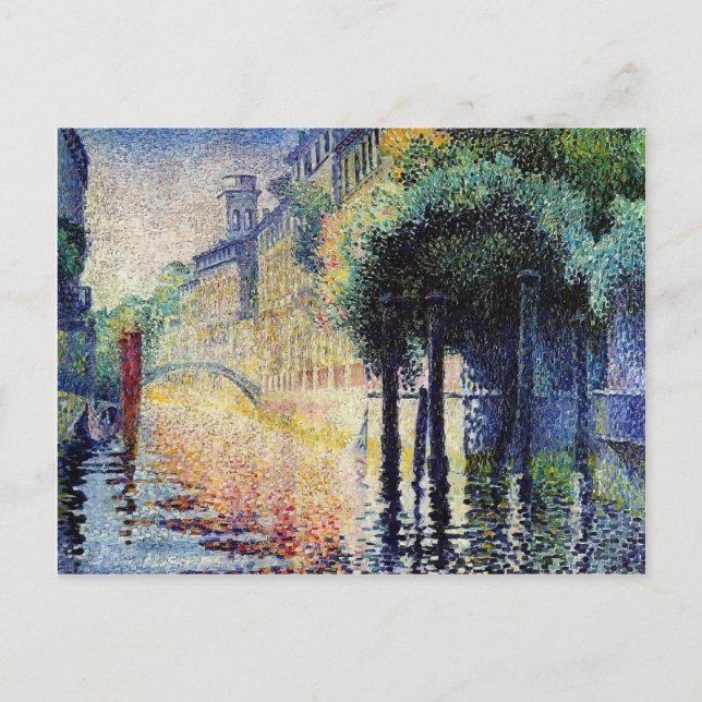 Carte Postale Henri-Edmond Cross- Rio San Trovaso, Venise (Devant)