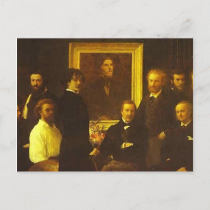 Carte Postale Henri Fantin-Latour - Hommage à Delacroix