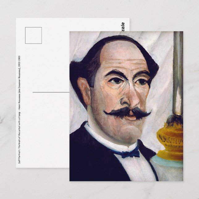 Carte Postale Henri Rousseau - Autoportrait (Devant / Derrière)