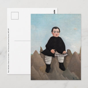 Carte Postale Henri Rousseau - Garçon sur les rochers