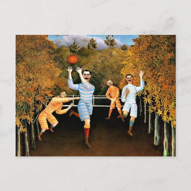 Carte Postale Henri Rousseau - Joueurs De Football, (Devant)