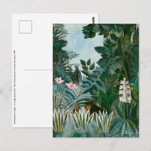 Carte Postale Henri Rousseau - La jungle équatoriale
