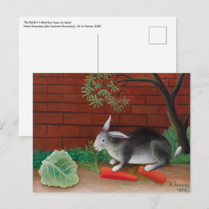 Carte Postale Henri Rousseau - Le repas du lapin