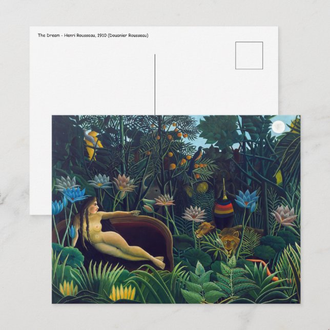 Carte Postale Henri Rousseau - Le Rêve / Le Reve (Devant / Derrière)