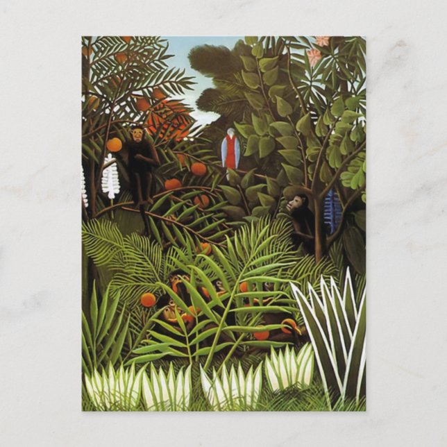 Carte Postale Henri Rousseau - Paysage de la Jungle (Devant)