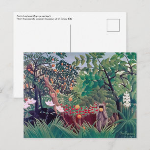 Carte Postale Henri Rousseau - Paysage Exotique