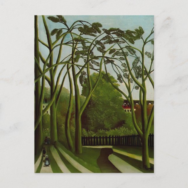 Carte Postale Henri Rousseau - Paysage sur les berges de la Bièv (Devant)