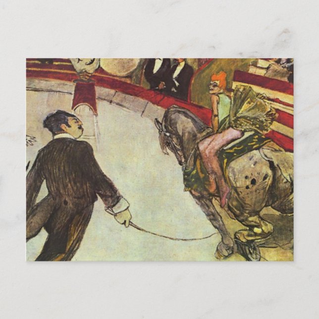 Carte Postale Henri Toulouse-Lautrec - Le cirque (Devant)