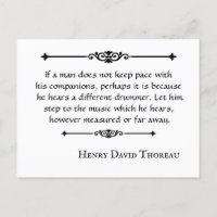 Henry David Thoreau cite Drummer