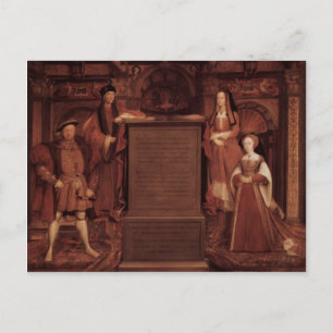 Carte Postale Henry VII&VIII, Elisabeth, Jane par Hans Holbein
