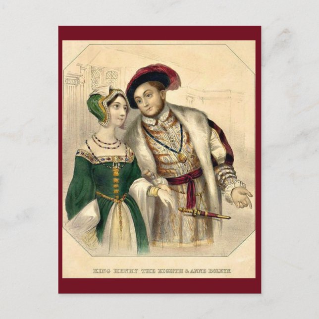 Carte Postale Henry VIII et Anne Boleyn (Devant)
