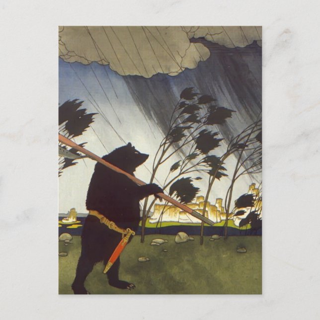 Carte Postale Heorhiy Narbut- 'Contes : Teremok. Mizgir' (Devant)