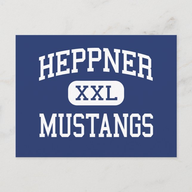 Carte Postale Heppner - Mustangs - Lycée - Heppner Oregon (Devant)
