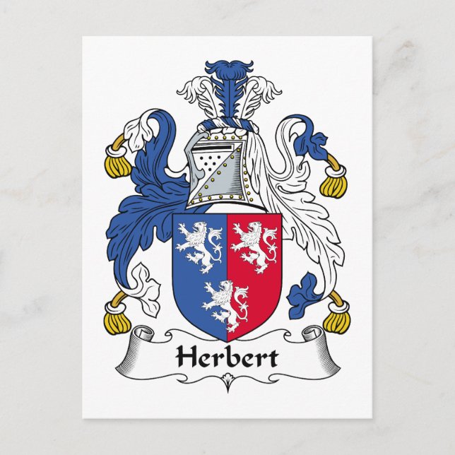 Carte Postale Herbert Family Crest (Devant)